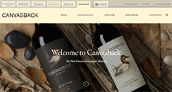 Desktop Screenshot of canvasbackwine.com